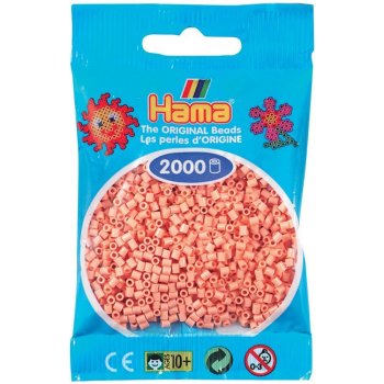 HAMA MINI zažehlovací korálky - STARORŮŽOVÉ - 2 000 ks