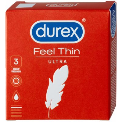 Durex Feel Thin Ultra 3 ks – Zbozi.Blesk.cz