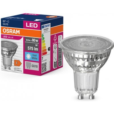 Osram LED VALUE PAR16 80 non-dim 60d 6,9W/840 GU10 – Hledejceny.cz