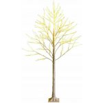 COSTWAY 150cm LED umělý vánoční stromek s teplými bílými LED světly – Sleviste.cz