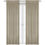 BytoTex Sametové závěsy s řasící páskou 135x270 cm, cappuccino – Hledejceny.cz