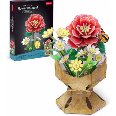 CUBICFUN 3D puzzle Kytice kamélie 109 ks – Zbozi.Blesk.cz