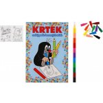 Krtek 2 Maluj podle barevných teček + maxi voskovka – Zboží Dáma