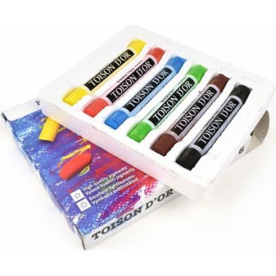 KOH-I-NOOR Křída prašná kulatá souprava TOISON D´OR 8511 6 barev – Zboží Dáma