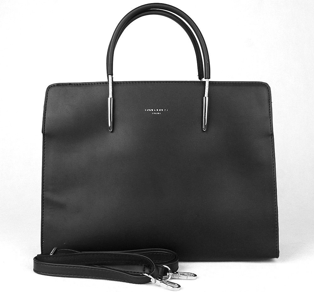 David Jones tříoddílová elegantní kabelka do ruky CM5654 černá