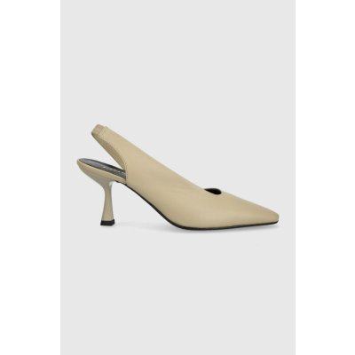 Pinko Colette Slingback PE 23 BLKS1 100669 A0N9 Beige D18 – Zboží Mobilmania