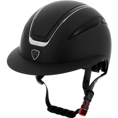 EQUITHEME Bezpečnostní helma Agris s širokým kšiltem black silver – Zbozi.Blesk.cz