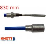 Knott Lanovod brzdový nerez 830/1040 mm, závit M8 – Sleviste.cz