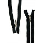 Prima-obchod Spirálový zip se stříbrnými zoubky No 3 délka 12 cm autolock, barva Černá – Hledejceny.cz