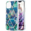 Pouzdro a kryt na mobilní telefon Apple PROTEMIO 34267 GEOMETRIC ART Kryt Apple iPhone 13 Pro Max BLUE