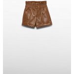 Abel & Lula Kraťasy koženkové prošívané hnědé – Sleviste.cz