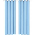 Sada 2 závěsů z mikrosaténu tyrkysové barvy 135x175 cm – Hledejceny.cz