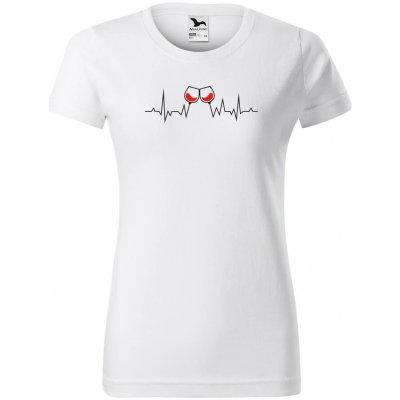 Dámské tričko Tep vína Bílá – Hledejceny.cz