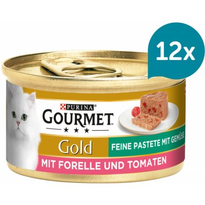 Gourmet Gold Jemná pstruh s rajčaty 12 x 85 g