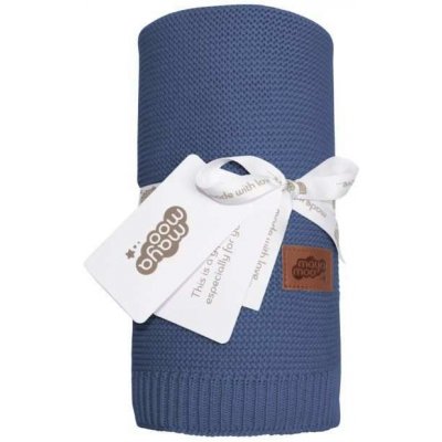 DETEXPOL Pletená deka do kočárku denim – Sleviste.cz