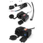 BIKETEC motocyklová cigaretová zásuvka se dvěma usb zásuvkami s vypínačem montáž na řídítka/trubku - MUS06 | Zboží Auto