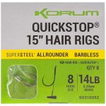 Korum Hotové Návazce Big Fish Quickstop Hair Rigs Barbed 10 cm vel.10 0,28 mm 8 ks – Sleviste.cz