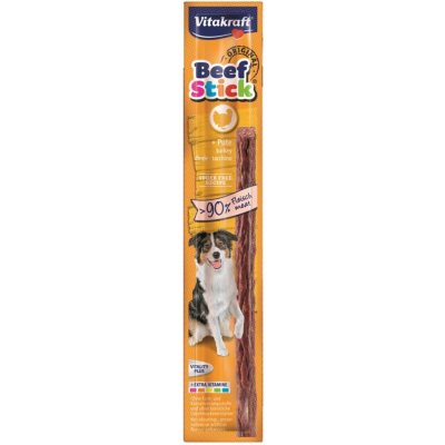 Vitakraft Beef Stick + turkey 2 x 12 g krůtí+ dárek Vitakraft Boony Bits small 15 g