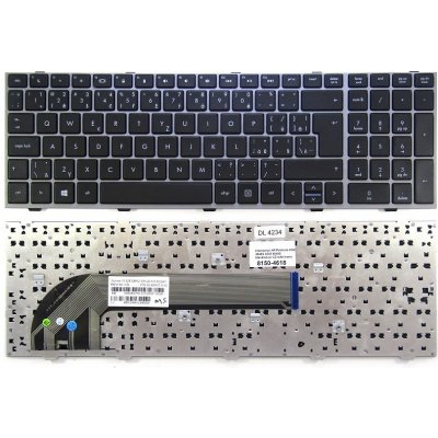 česká klávesnice HP Probook 4540 4540S 4545 4545S černá/stříbrná CZ/SK – Zboží Mobilmania