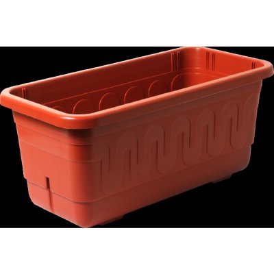Plastkon Samozavlažovací Truhlík FANTAZIE teracota 60 x 19 x 18 cm – Zboží Dáma