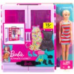 Barbie Sada šatníku s panenkou + 15 doplňků – Zboží Dáma