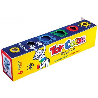 Toy Color Prstové barvy 6 barev 25 ml – Sleviste.cz