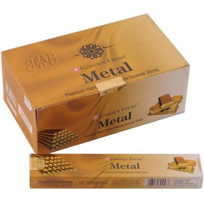 Garden Fresh Metal indické vonné tyčinky 12 x 15 g – Hledejceny.cz