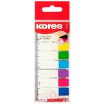 Kores Samolepicí záložky Kores Index Strips - 8 x 15 lístků / průhledné – Zboží Dáma