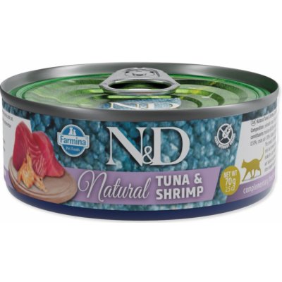 N&D Cat Natural Tuna & Shrimp 70 g – Hledejceny.cz