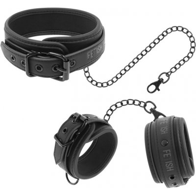 Silný obojek s poutama Fetish Submissive COLLAR AND HANDCUFFS – Hledejceny.cz