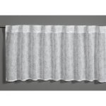 Bennetti Vitrážová záclona se skrytými poutky, květiny, stříbrná šedá 140 x 45cm – Hledejceny.cz
