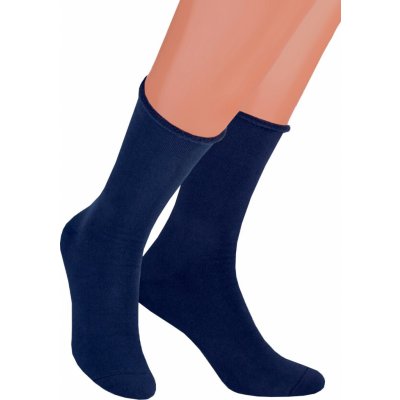 Steven pánské jednobarevné froté ponožky granát modrá – Zboží Mobilmania