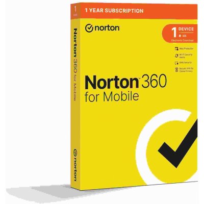 Symantec NORTON 360 MOBILE 1 lic. 1 rok (21426899) – Hledejceny.cz