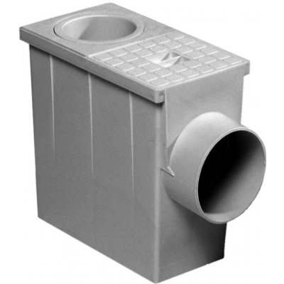 Dakota Lapač střešních splavenin 80 - 100 mm s bočním odtokem DN100/110 šedý – Zboží Mobilmania