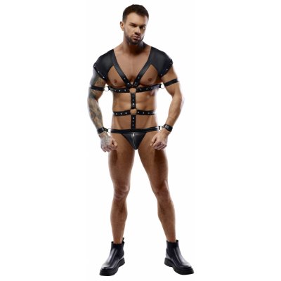 Svenjoyment Body Harness with Restrains 2150484 Black – Zboží Dáma