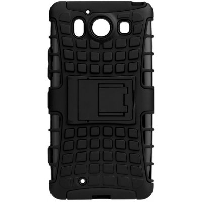 Odolný obal PANZER CASE se stojánkem pro Samsung Galaxy J1 2016 černá (Outdoor kryt značky PANZER CASE na mobil Samsung Galaxy J1 2016 černý odstín z plastu a gumy)