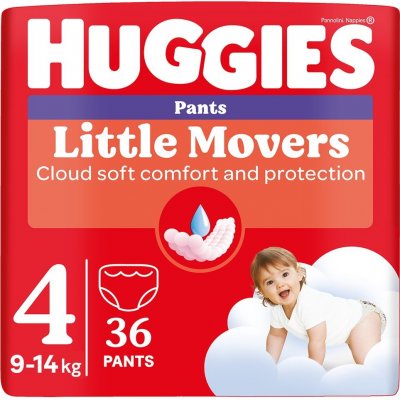 Huggies Little Movers Pants 4 36 ks – Sleviste.cz