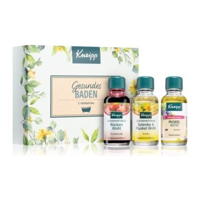 Kneipp koupelové oleje Koupelový olej Rücken Wohl 20 ml + koupelový olej Gelenk & Muskel Wohl 20 ml + koupelový olej Gute Nacht 20 ml dárková sada – Zbozi.Blesk.cz