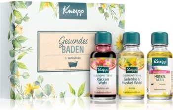 Kneipp koupelové oleje Koupelový olej Rücken Wohl 20 ml + koupelový olej Gelenk & Muskel Wohl 20 ml + koupelový olej Gute Nacht 20 ml dárková sada