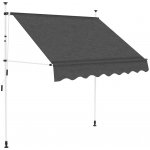 Dekorhome Ručně zatahovací markýza 200x120 cm Krémová – HobbyKompas.cz
