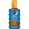 Opalovací a ochranný prostředek Nivea Sun Protect & Bronze olej na opalování spray podporující zhnědnutí SPF30 200 ml