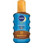 Nivea Sun Protect & Bronze olej na opalování spray podporující zhnědnutí SPF30 200 ml – Zboží Mobilmania