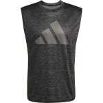 adidas WORKOUT ESSENTIALS BRANDLOVE TEE Tmavě šedá Stříbrná – Zbozi.Blesk.cz