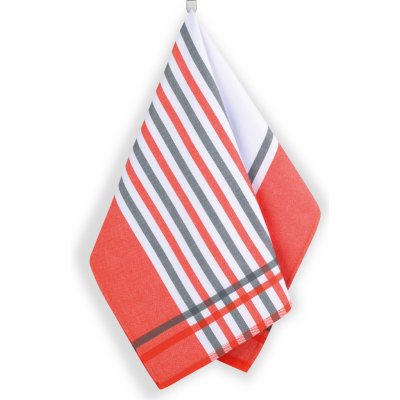 Bellatex Proužek 50 x 70 cm červená šedá – Zboží Dáma
