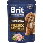 Brit Premium by Nature Adult Dog Fillets in Gravy Chicken & Green Peas 85 g – Hledejceny.cz