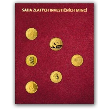 Česká mincovna Sada zlatých mincí v dřevěné etui 1/10 oz