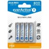 Baterie nabíjecí EverActive Silver Line AAA 800 mAh 4ks EVHRL03-800