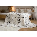 Jerry Fabrics Deka s beránkem mikroflanel Mramor bílý – Hledejceny.cz
