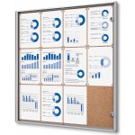 Jansen Display Interiérová vitrína Economy 12xA4 931 x 963 mm – Zboží Živě