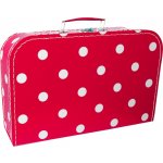 Kazeto červený s bílými puntíky 35 cm – Zboží Mobilmania